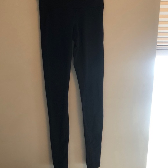 Lululemon wunder under full length black tights